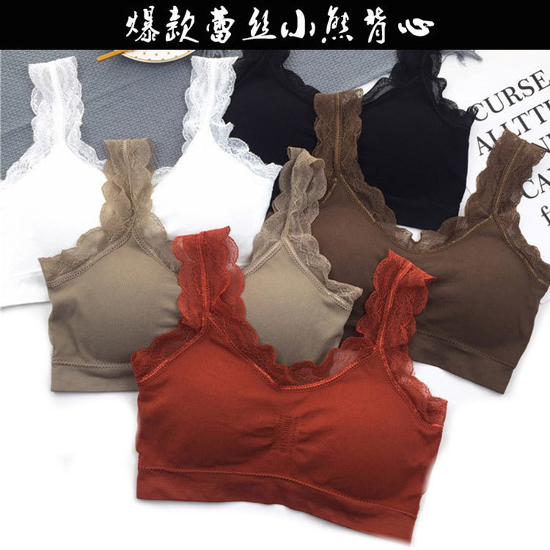 Strapless Bra Backless - 여성용 섹시한 레이스 란제리 심리스 스포츠