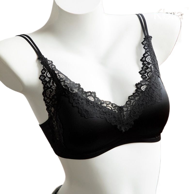 여성용 트라이앵글 컵 무선 브라렛, 섬세한 프렌치 레이 - Bralette Wireless Soft 리뷰 및 가격