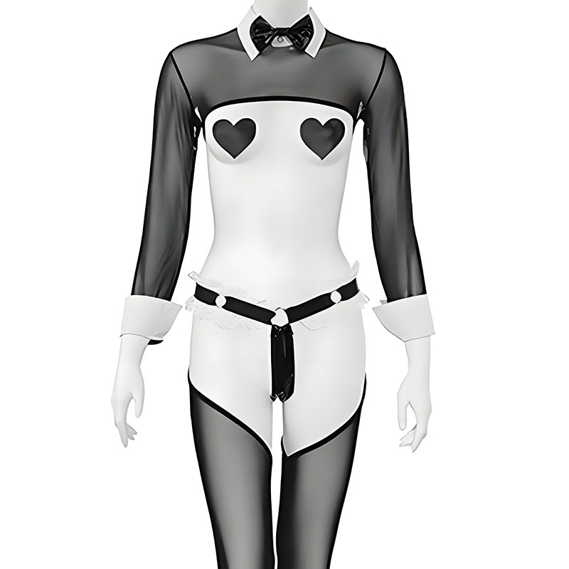 애니메이션 토끼 메이드 유니폼 메쉬 바디수트 섹시 란제 - Garter Belt Set 리뷰 및 가격