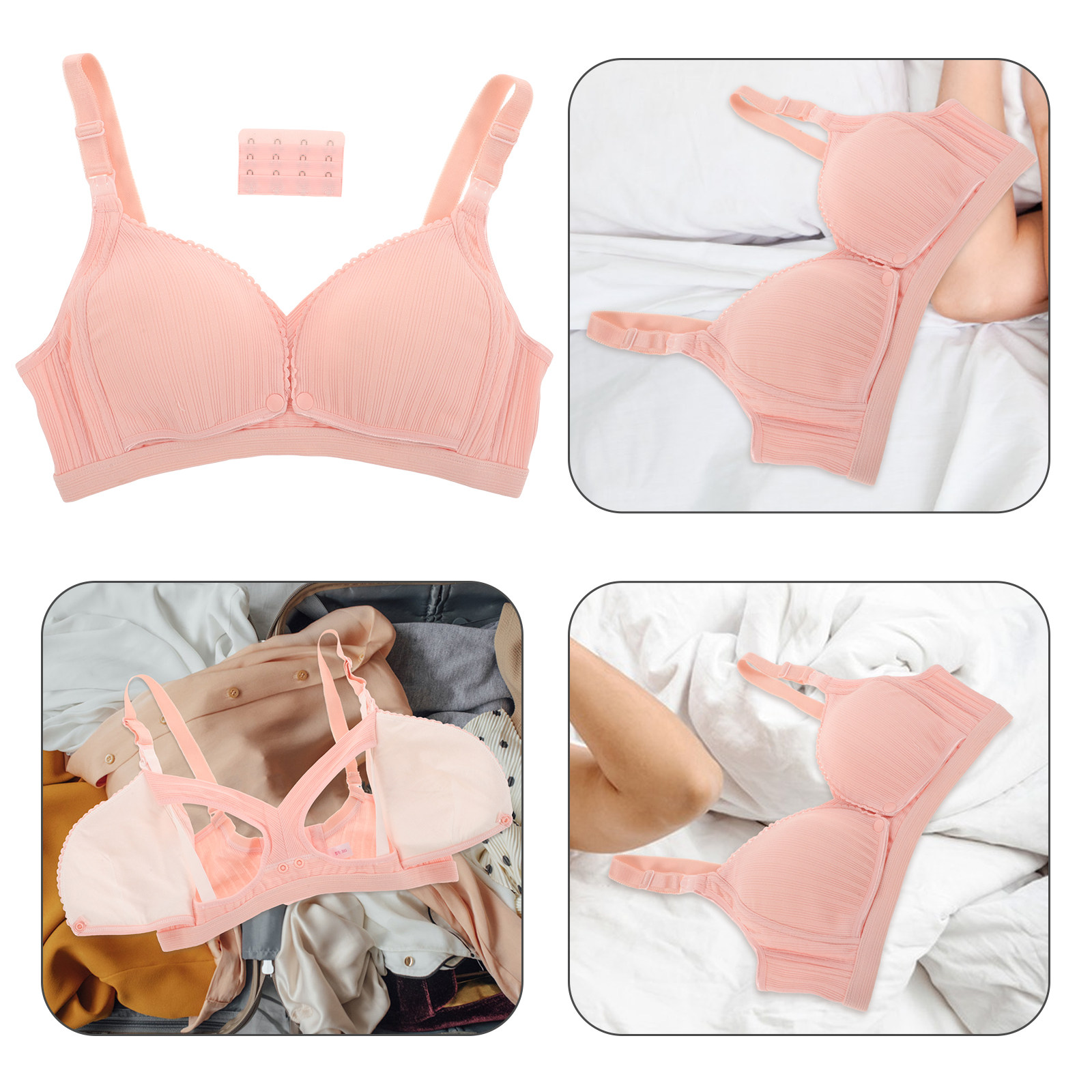 수유브라 무선 핑크 38 85 리브드 얇은 이중 오픈형 - Nursing Bra Sleep 리뷰 및 가격