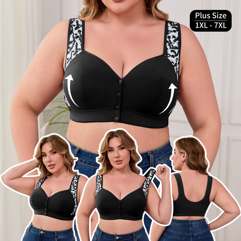 XL-7XL 플러스 사이즈 앞 버클 브라 여성용 무선  - Seamless Underwear Women 리뷰 및 가격